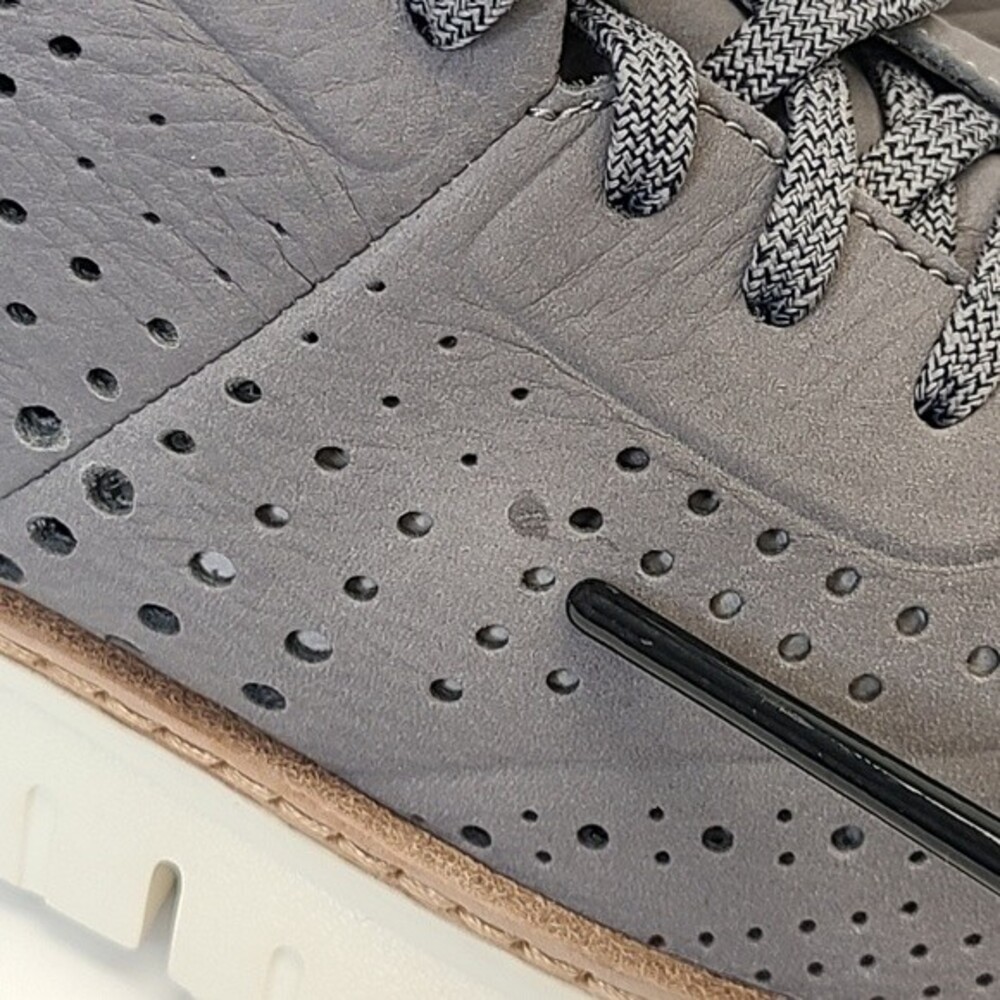 Cole Haan ZEROGRAND Perforated Oxford Marine Grey Nubuck Mens Size 11 - Picture 15 of 16